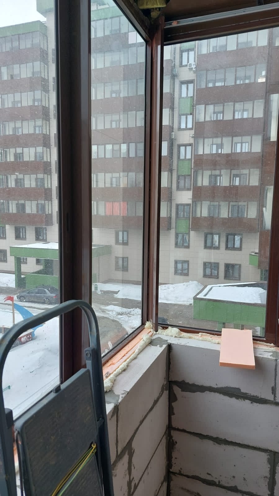 Утепление балкона вторым контуром остекления Окна VEKA Сатэлс Оконные Системы